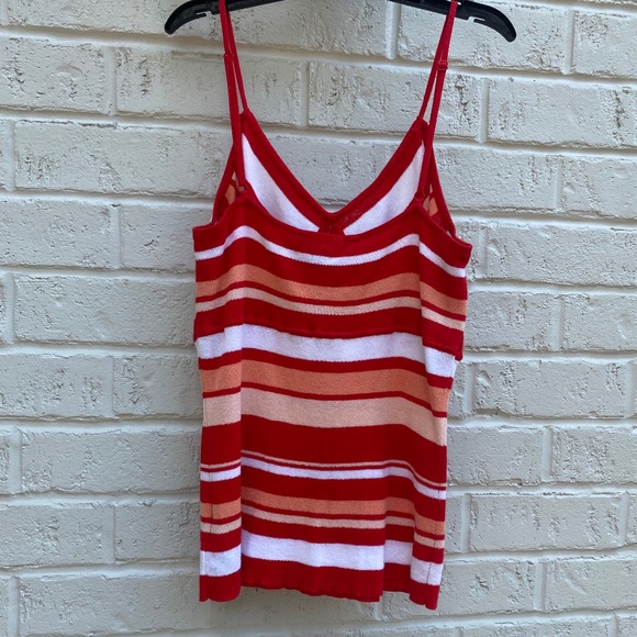 bebe cami cotton knit sweater stripe top Medium - Picture 3 of 12